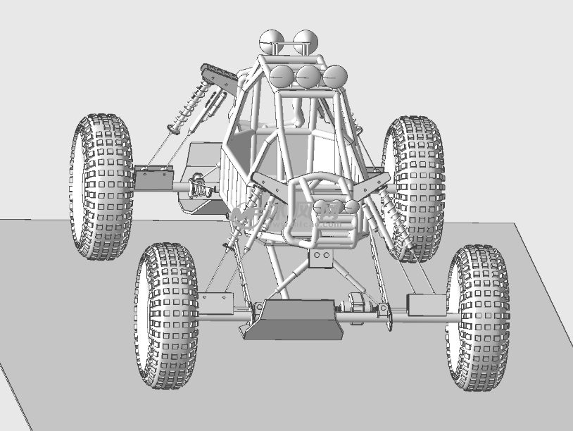自制四驱沙滩车结构图图片