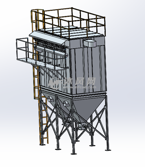 布袋除塵器設計3d圖