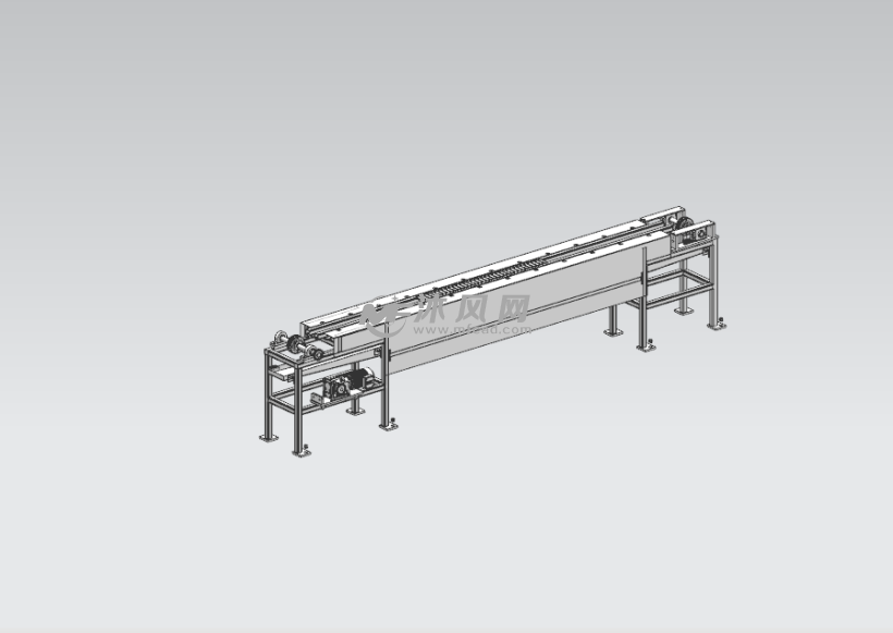 板链输送机斜二测视图链板输送机主要是传输的设备,链条的结构,是很