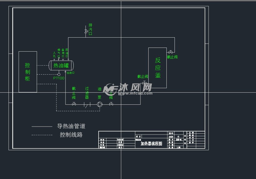 60kw熱油罐式導熱油加熱器示意圖