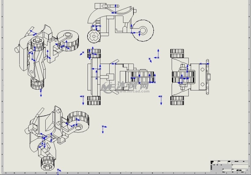摩托车玩具模型图纸