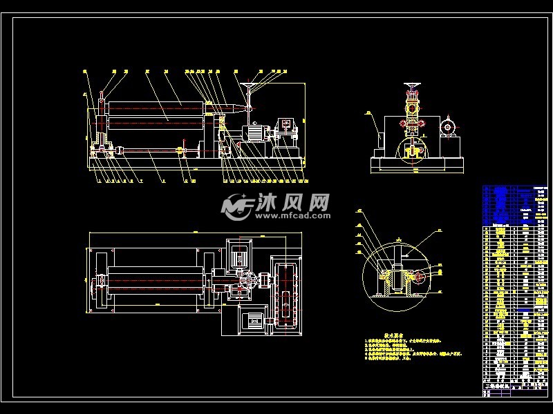 非对称三辊卷板机液压系统与下辊缸设计