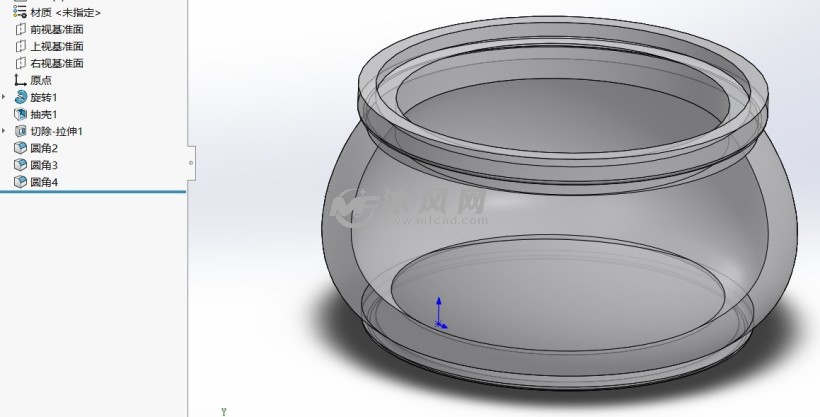 镂空陶香炉炉子 - 厨房用具图纸 - 沐风网
