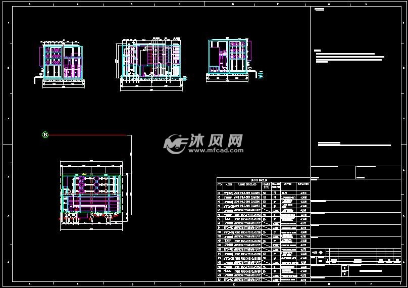 產水21t/h除鹽水及濃水回用設備安裝圖- 環保圖紙 - 沐風網