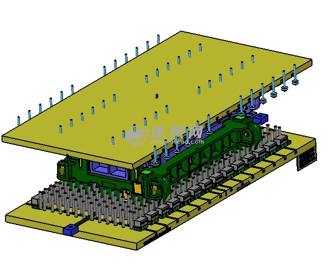 suv前围板拉延模- 冲压模具图纸 - 沐风网