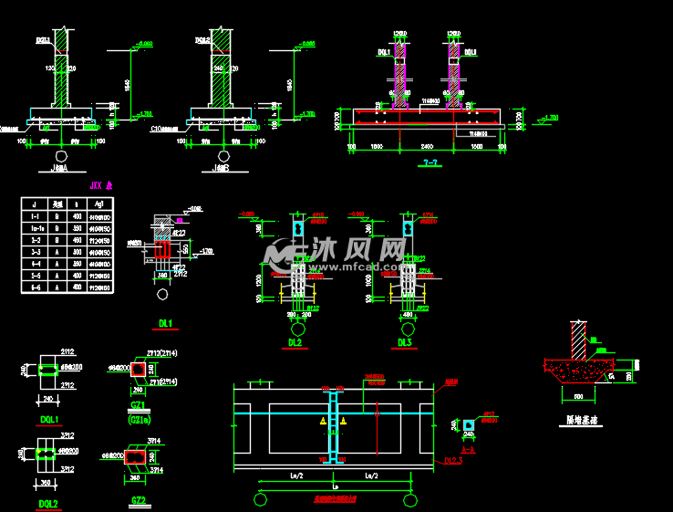 两层砖混结构综合办公楼结构图