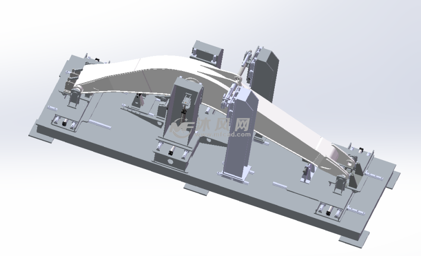 挖机臂拼装夹具设计
