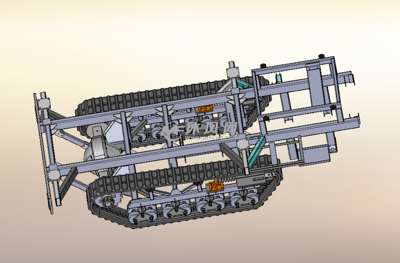 8t履带车底盘设计 - 交通运输图纸 - 沐风网