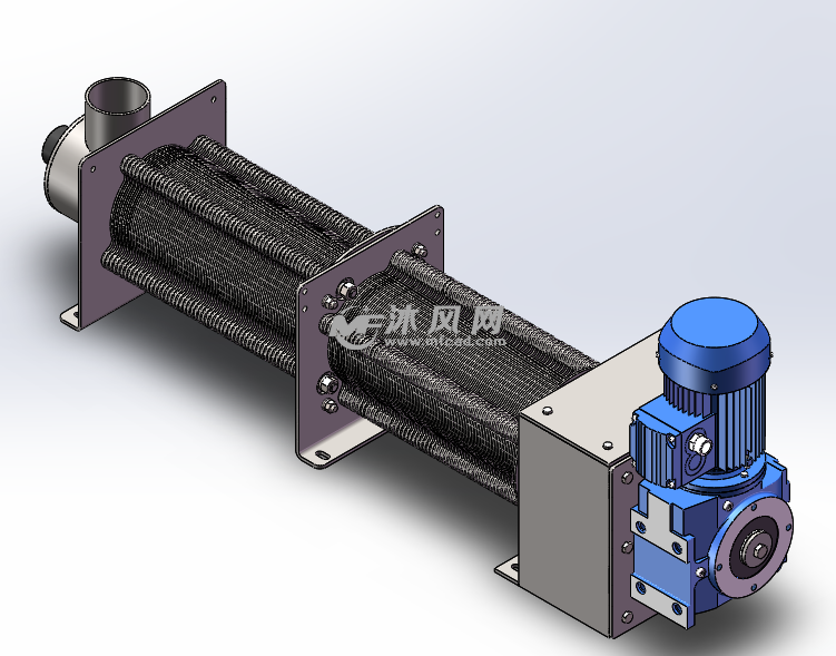 dl131叠螺污泥脱水机3d