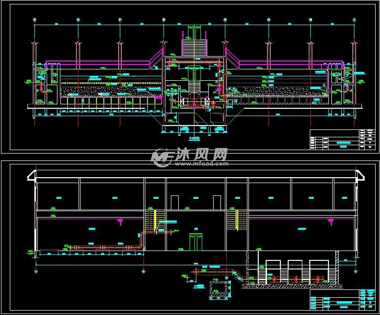 10万吨给水厂净水厂v型滤池施工图