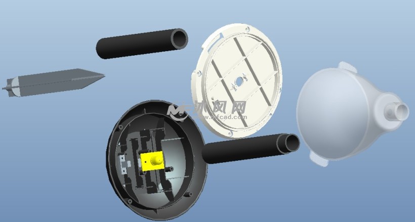 太阳能地插灯爆炸图