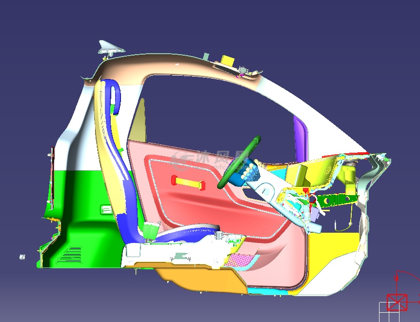电动汽车内饰总成