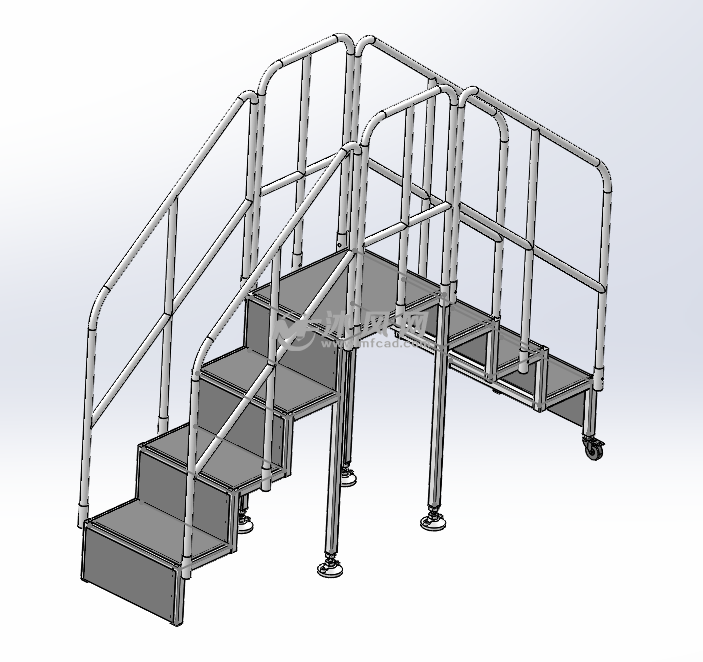 垮桥式不锈钢爬梯
