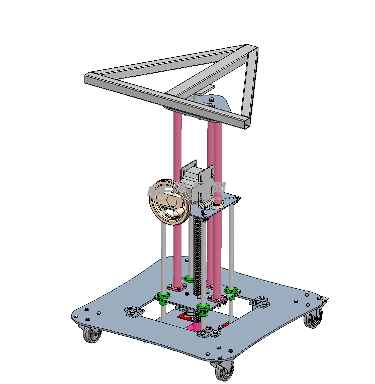 手动升降台三维