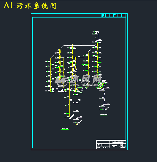 高层污水排水管图图片