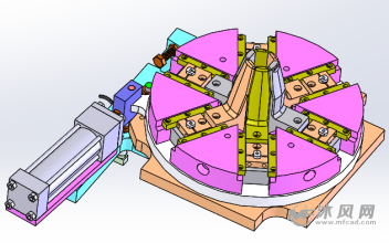 六爪自动张开机构