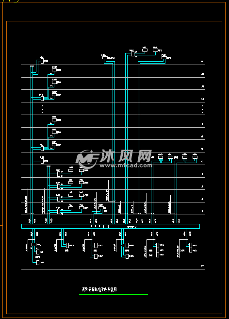 變電所電氣主接線圖-配電幹線系統圖- 電氣工程圖紙 - 沐風網