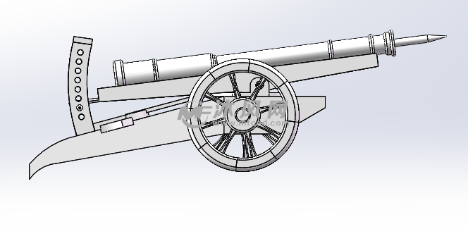 古代打仗石弩炮 - 军工模型图纸 - 沐风网