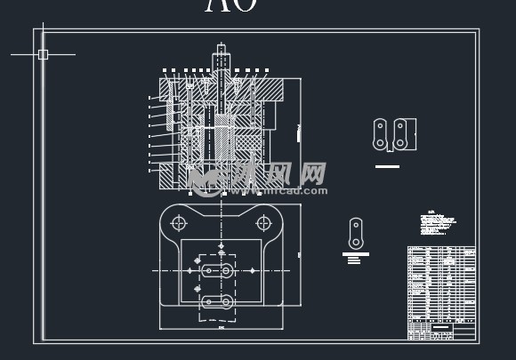 安全帶支架衝壓模具設計- 衝壓模具圖紙 - 沐風網