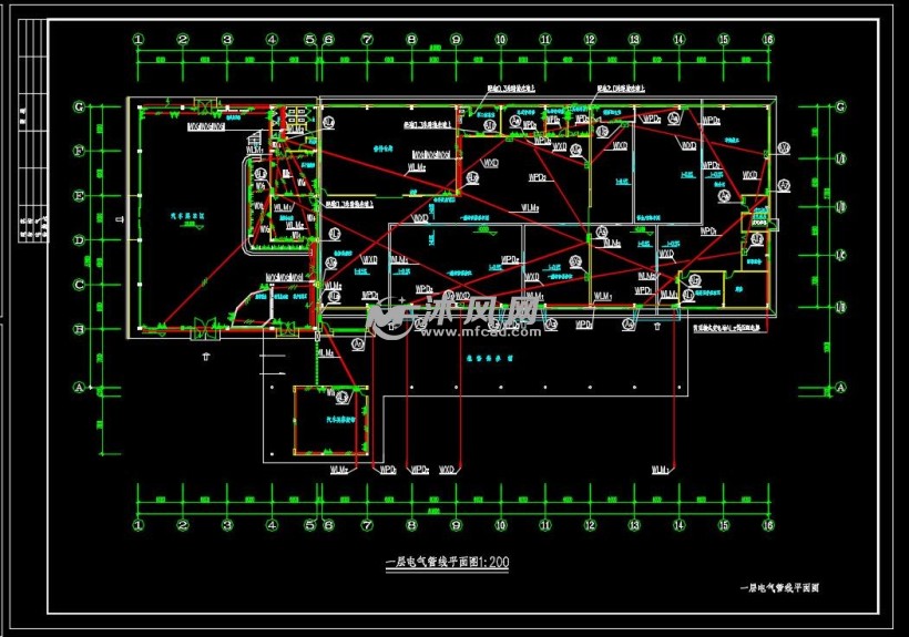 汽车展厅及维修车间电气施工图