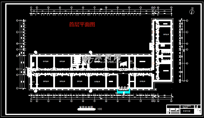 教学楼首层平面图图片