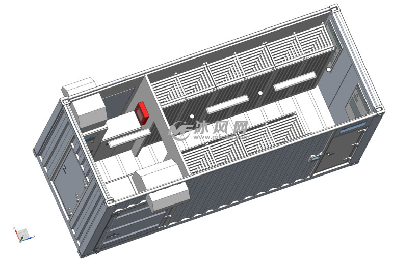 集裝箱內部佈局圖