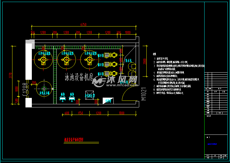 機房設備平面佈置圖