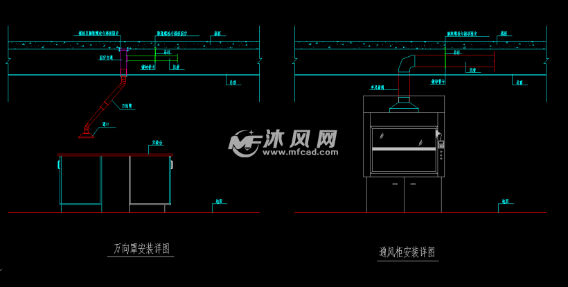 药品化学实验室暖通 暖通图纸 沐风网