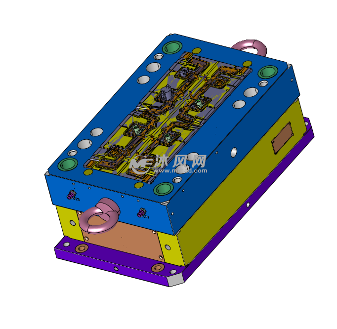 固定板产品模具设计图