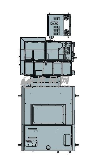 加工机床俯视图
