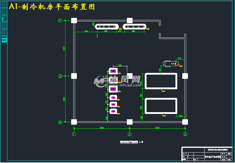 a1-制冷机房平面布置图