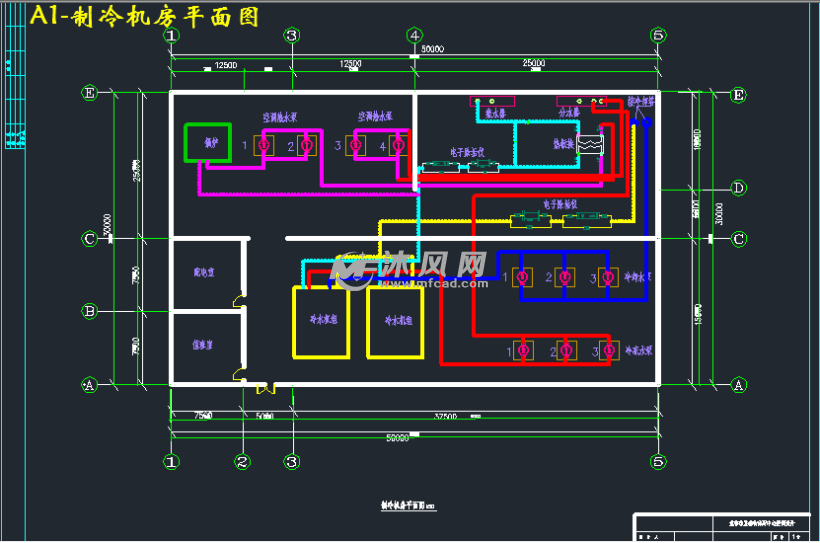 a1-制冷机房平面图