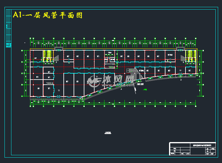 a1-一层风管平面图