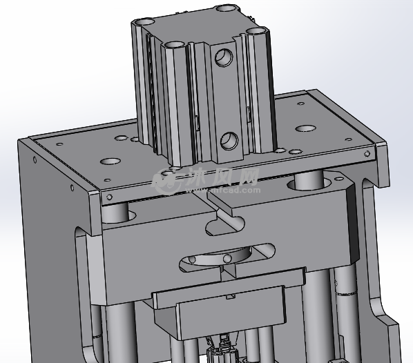 连接器弹片折弯治具- 冲压模具图纸 - 沐风网
