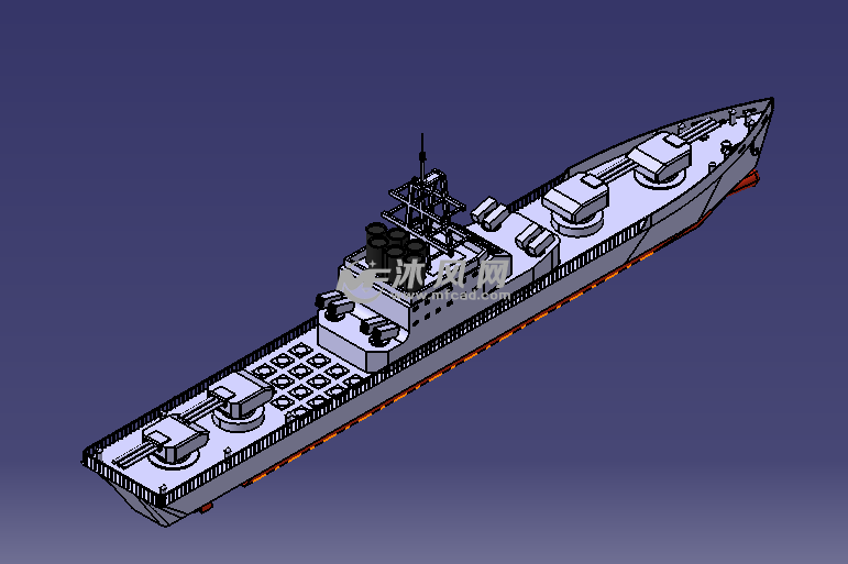 战斗型舰艇参考模型 - 海洋船舶图纸 - 沐风网