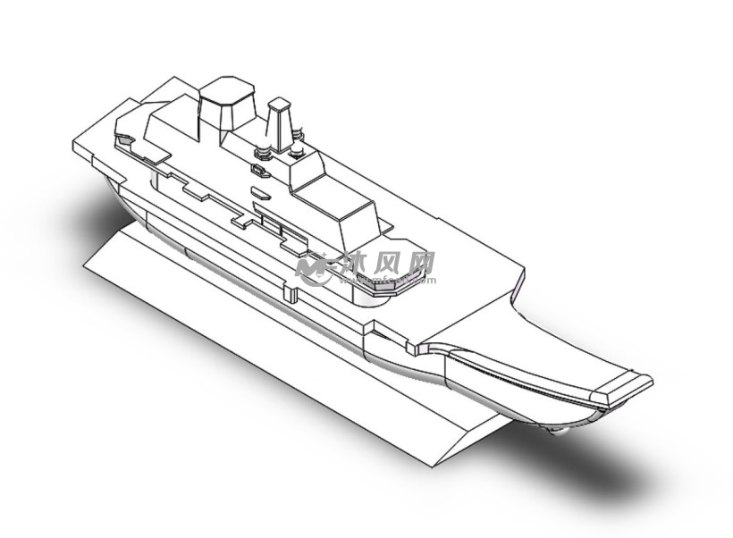 航空母舰模型制作图纸图片