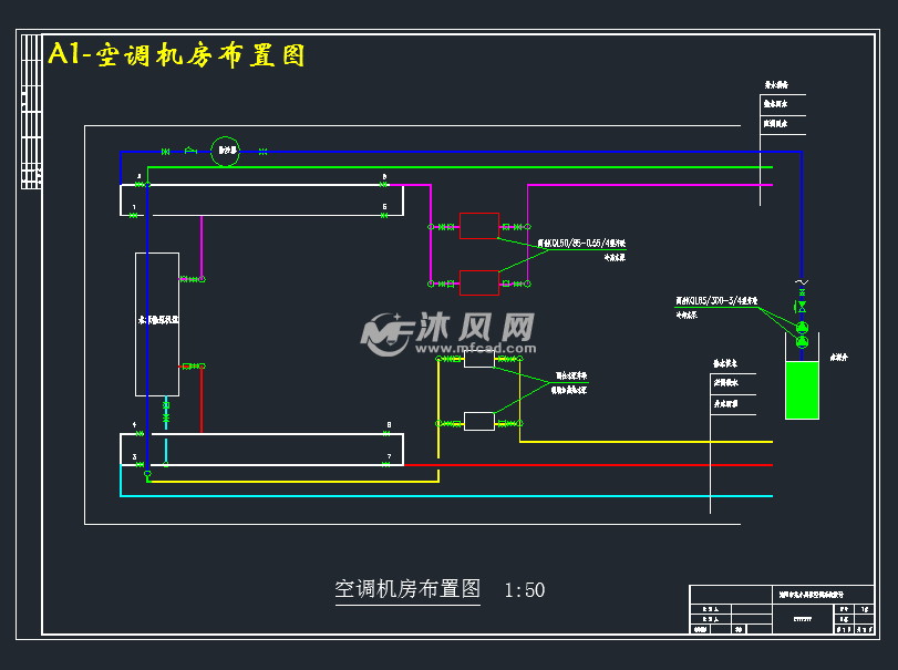 a1-空调机房布置图