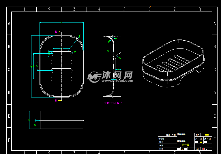 填料盒零件图图片