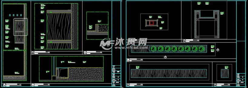 大厅地面造型剖面图