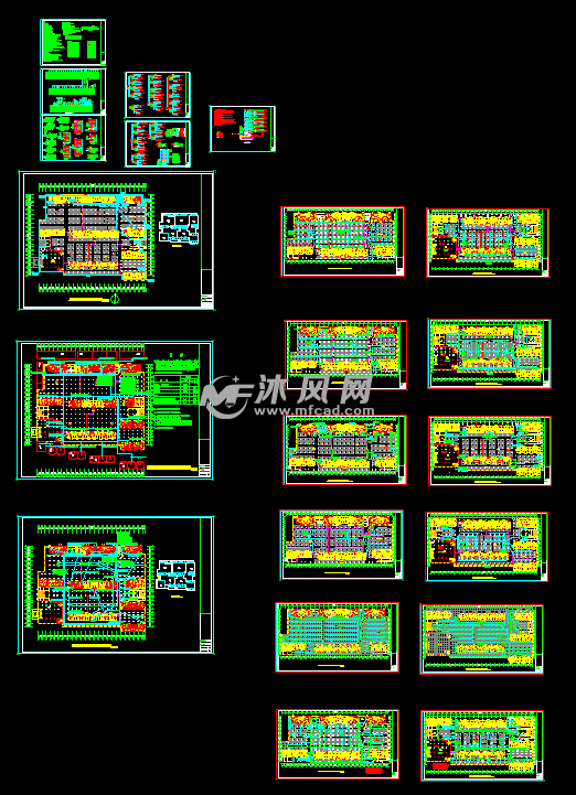 某地下車庫強電系統施工圖紙- 電氣工程圖紙 - 沐風網