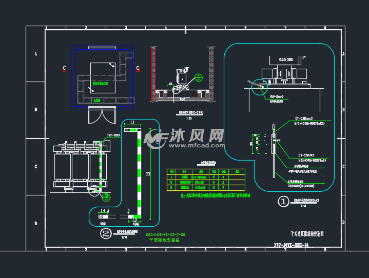 干式变压器接地安装图