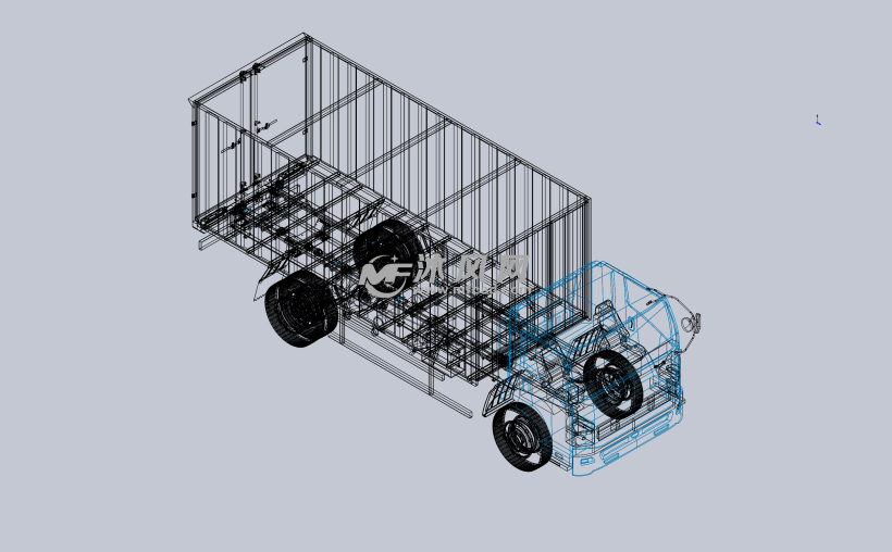 厢式货车设计3d图