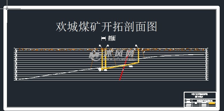 开拓剖面图