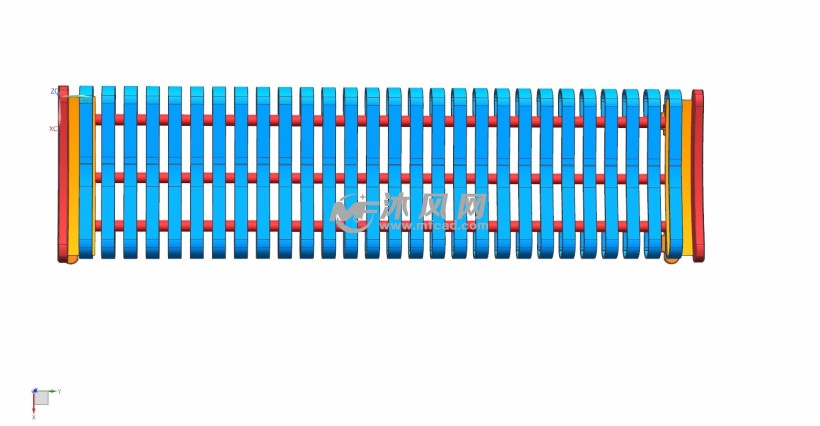 欧式6英尺公园长椅广场座椅凳子俯视图