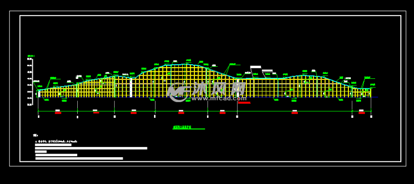 岩土质边坡格构梁预应力锚索杆放坡支护