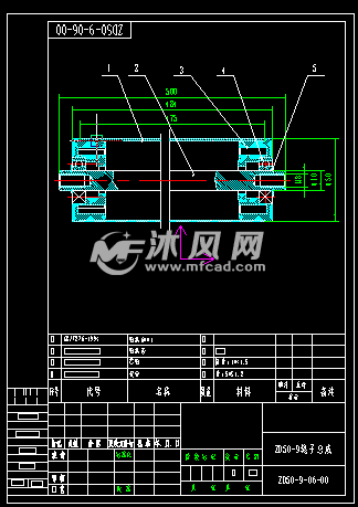 zd50-9伸缩托辊支架组 - 零部件模型图纸 - 沐风网