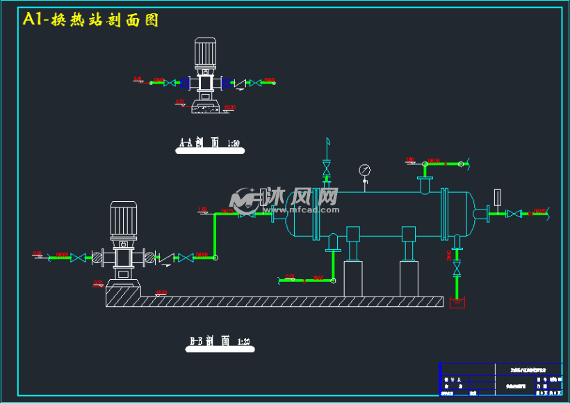 a1-换热站剖面图