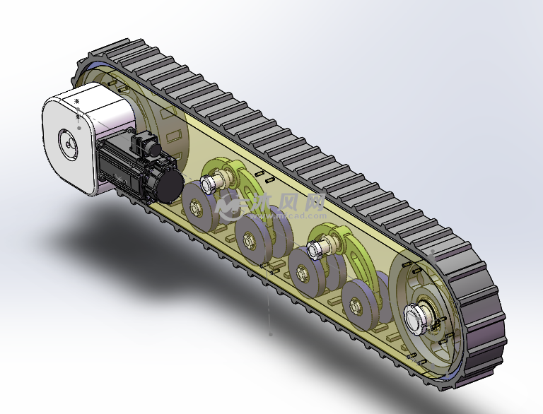 侦检履带机器人 - 机器人模型图纸 - 沐风网