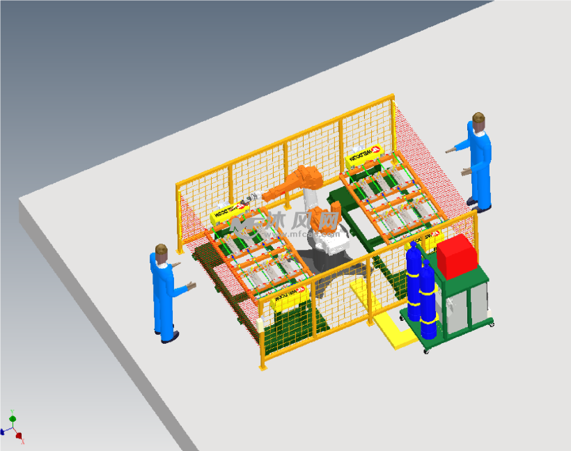 应用孚能士焊接电源的焊接车间布局 - 机械加工图纸 - 沐风网