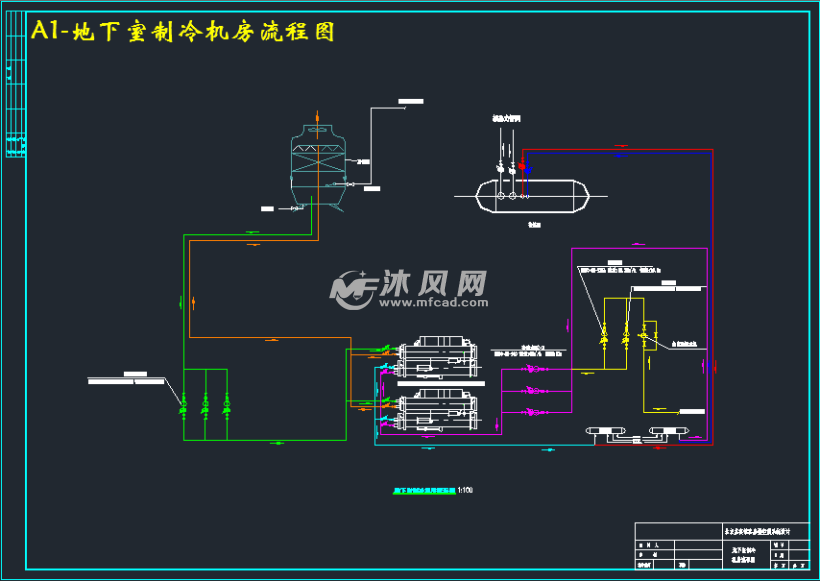 a1-地下室製冷機房流程圖a1-二三層全空氣系統迴風平面圖a1-二三層全